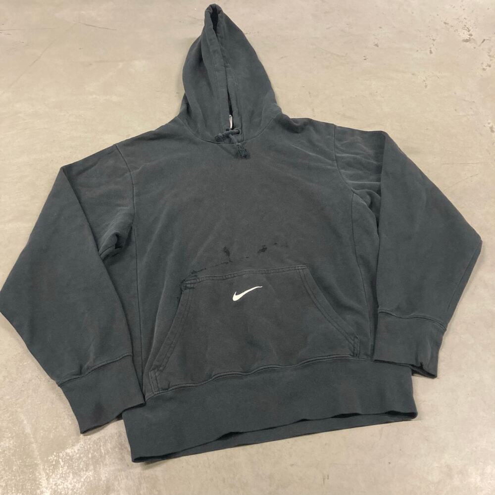 vintage y2k faded Nike middle swoosh hoodie